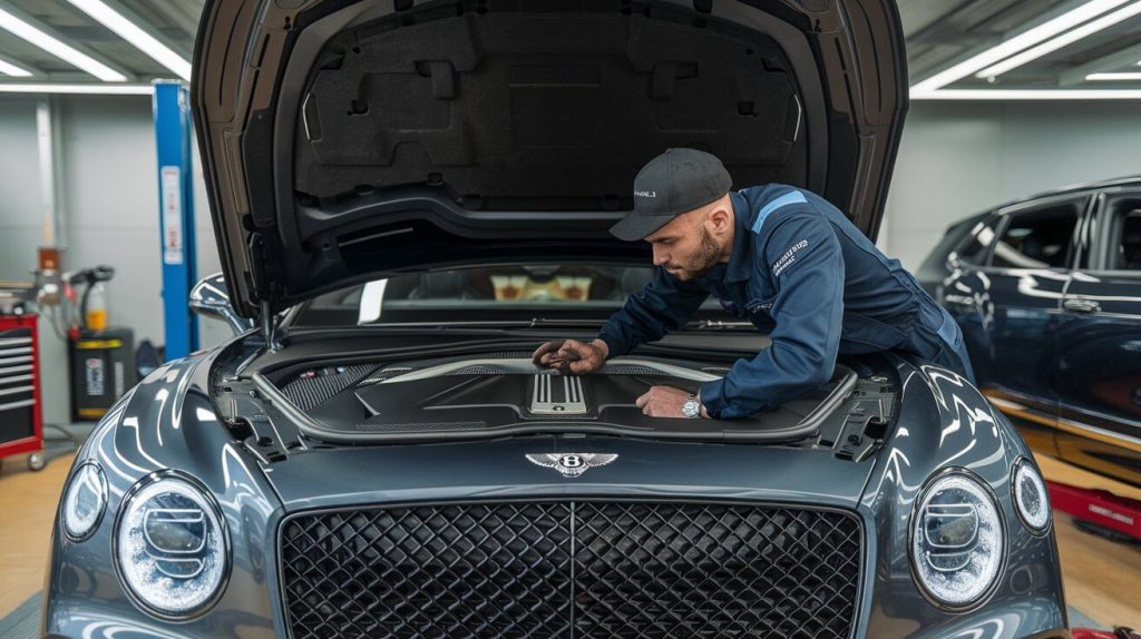 Bentley inspection at Bentley Repair Dubai